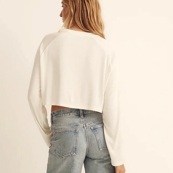 Madewell‎ Raglan Supercropped Tee in Lighthouse size XXSmall NWT NJ125 - Picture 3 of 12